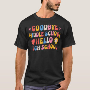 Camiseta Adeus Escola Média Alô Segundo grau Groovy Gra