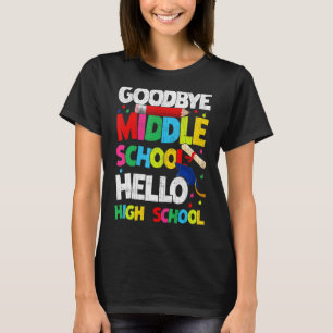 Camiseta Adeus Escola Média Segundo grau Legal Gradu