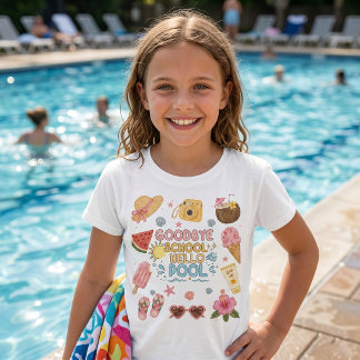 Camiseta Adeus Escola Olá Piscina