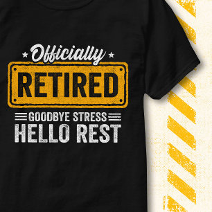 Camiseta Adeus Estresse Divertido Olá Descanso Oficialmente