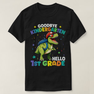 Camiseta Adeus Graduação em Kindergarten Dinosaur Trex