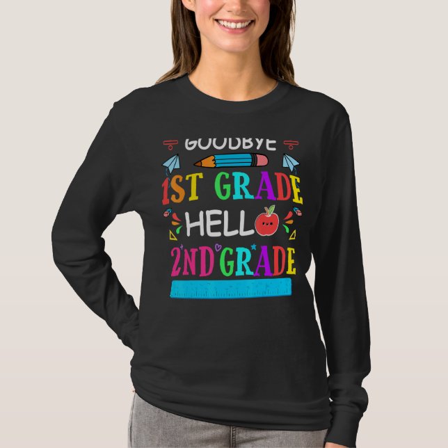 Camiseta Adeus, Grau De Alô, segundo, Crianças De Volta Ao  (Frente)