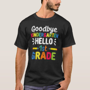 Camiseta Adeus Jardim de Infância Alô Primeira rua De Grau