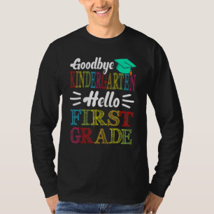Camiseta Adeus Jardim de Infância Alô Primeiro Grau Dia Pas
