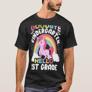 Camiseta Adeus Jardim de Infância Alô Primeiro Grau Rainbow