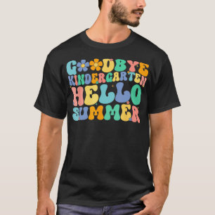 Camiseta Adeus Jardim de Infância Olá Verão Último Dia de S