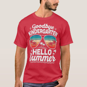 Camiseta Adeus Jardim de Infância Olá Verão Último Dia de S