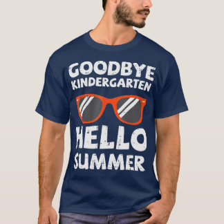 Camiseta Adeus Jardim de Infância Olá Verão Último Graduado