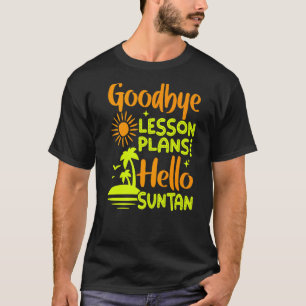 Camiseta Adeus Plano de Lição Olá Sun Tan