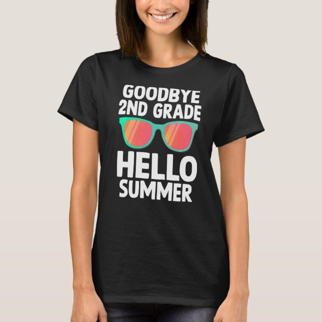 Camiseta Adeus segundo, Grau Alô, Verão Passado (Frente)