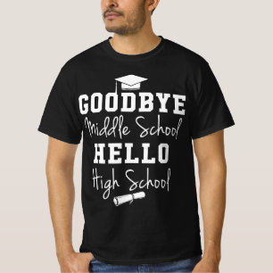 Camiseta Adeus Segundo grau de Alô da Escola Média - Gradua
