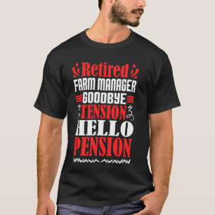 Camiseta Adeus Tensão Alô Pensão Aposentada Fazenda Gerente