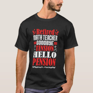 Camiseta Adeus Tensão Alô Pensão aposentada professor de ma