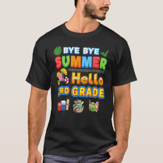 Camiseta Adeus Verão Alô 3º ano de volta à escola