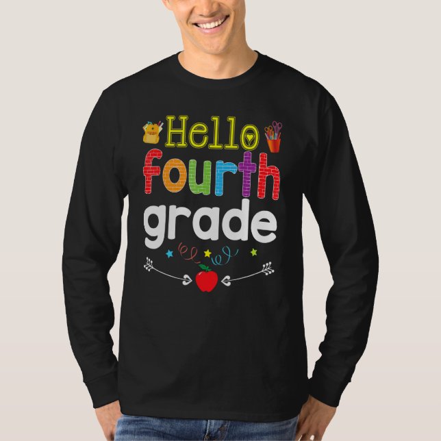 Camiseta Adeus Verão Olá Ensino do 4º Grau (Frente)