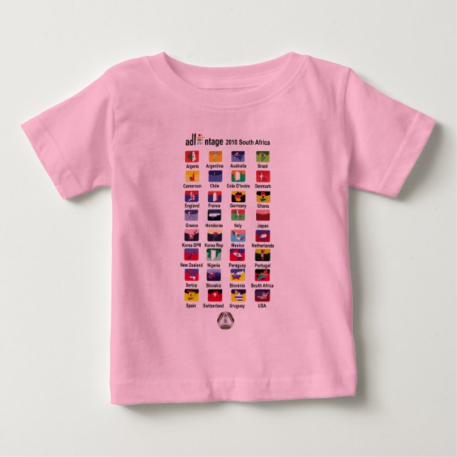 Camiseta Adfantage para bebês (Frente)