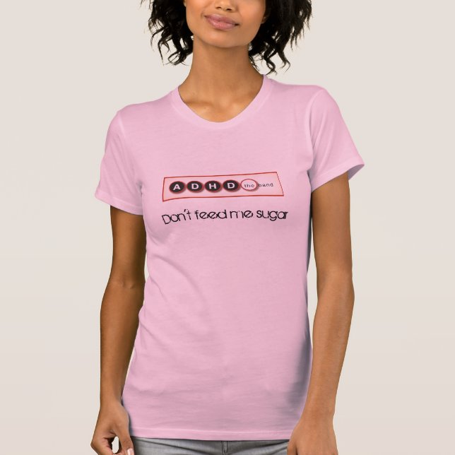 Camiseta ADHD a banda (álbum cor-de-rosa) (Frente)