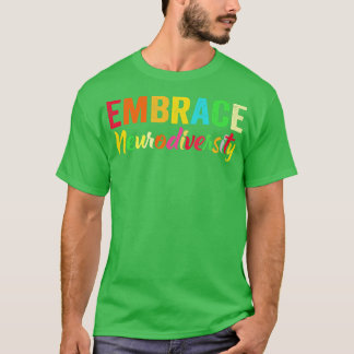 Camiseta ADHD Autismo ASD Embrace Neurodiversity Premium