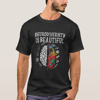Camiseta ADHD Autismo Sensibilização A Neurodiversidade É B