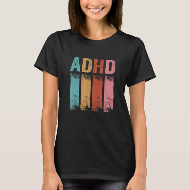 Camiseta Adhd Awarness Vintage Adhd (Frente)