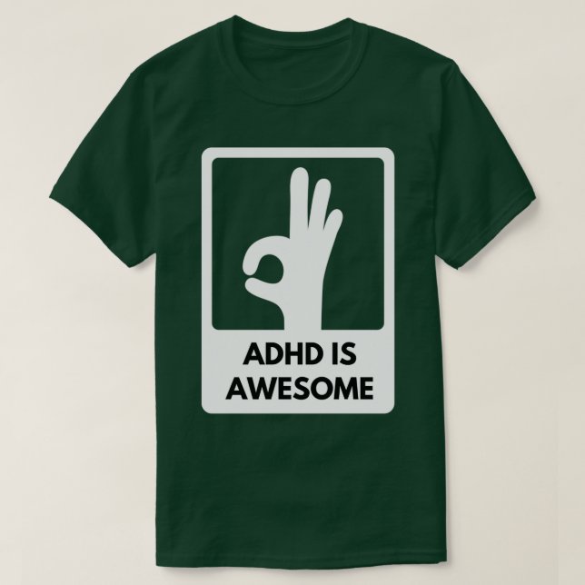 Camiseta adhd é incrível 25 (Frente do Design)