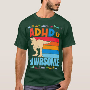 Camiseta ADHD é incrível Meninas ADHD Sensibilização Dinoss