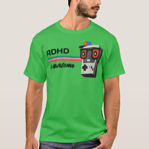 Camiseta ADHD é incrível, neurodiversidade, superpotência,