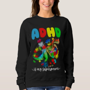 Camiseta ADHD É O Meu Quebra-cabeça De Dinossauro Superpote