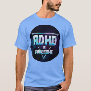 Camiseta ADHD é um Design de galáxia de triângulo incrível