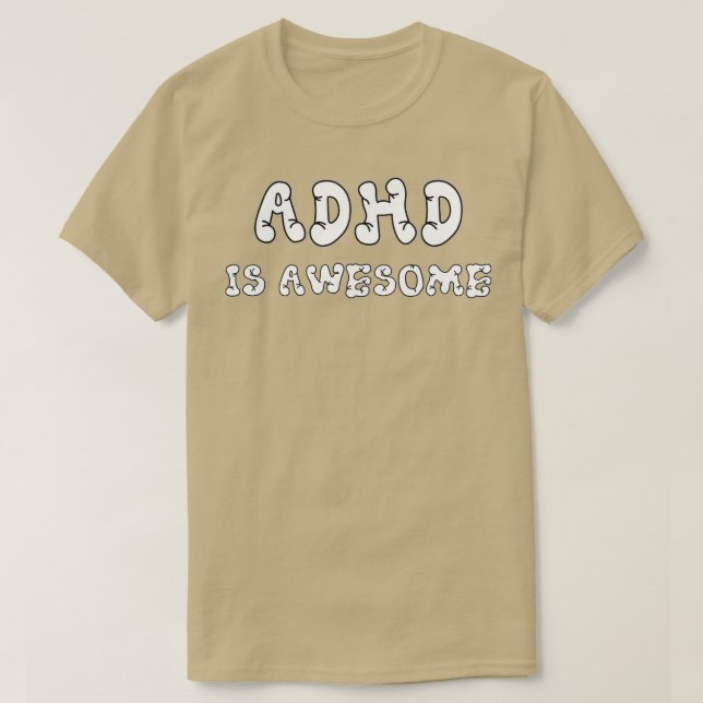 CAMISETA ADHD ESTÁ IMAGINADO 64 (Frente do Design)
