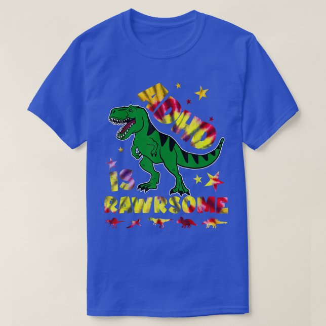 Camiseta ADHD Is Awesome Boys Girls ADHD Awareness Dinosaur (Frente do Design)
