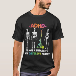 Camiseta ADHD não incapacitante Diferente habilidade Esquel