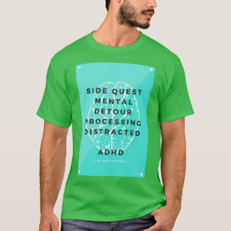 Camiseta ADHD não quebrado apenas diferente