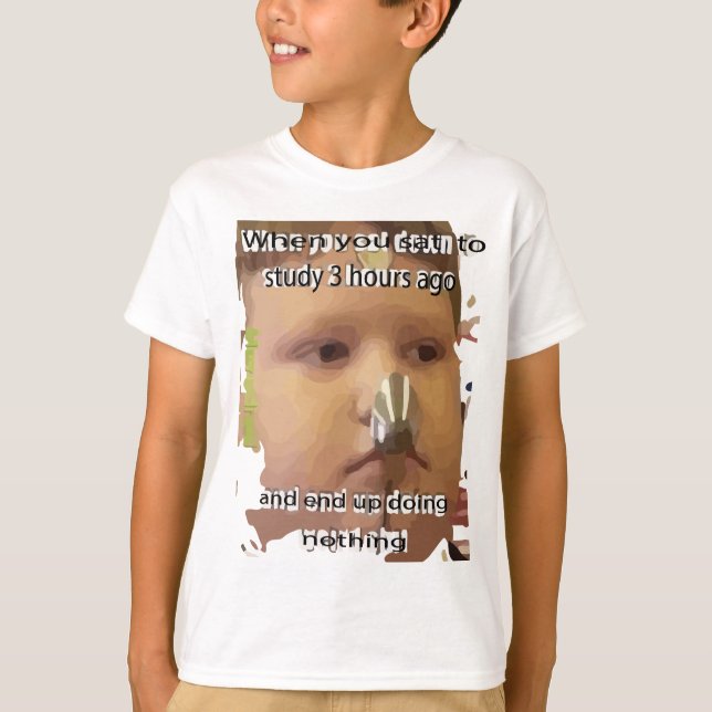 Camiseta ADHD para saber engraçado (Frente)