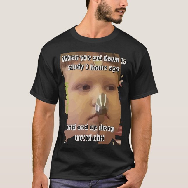 Camiseta ADHD para saber engraçado (Frente)