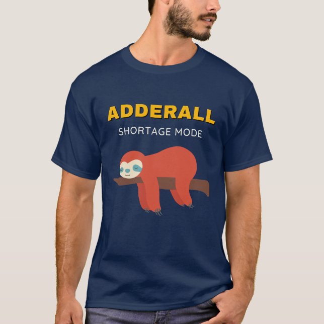 Camiseta ADHD Sleepy Sloth (Frente)