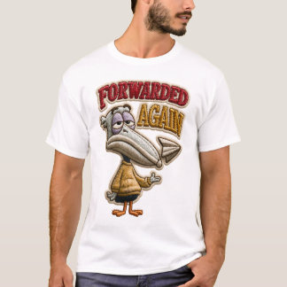 Camiseta Adiante Novamente Adesivo de Pelicano Engraçado Bo
