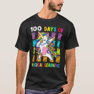 Camiseta Adibindo Unicórnio 100 Dias De Aprendizagem Mágica