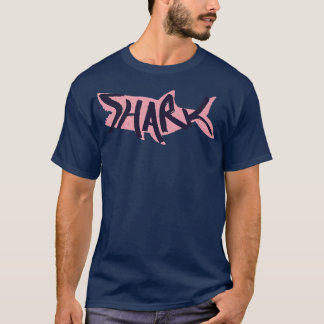 Camiseta Adição de tubarão na silhueta de tubarão