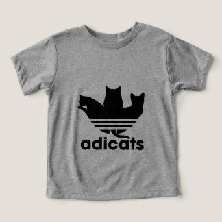 Camiseta adicats gato engraçado correndo paródia