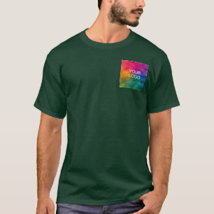 Camiseta Adicionar Enviar Logotipos da Empresa Comercial Mo