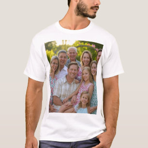 Camiseta Adicionar Foto de Reunião da Família Personalizar