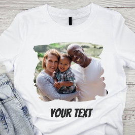 Camiseta Adicionar Foto E Texto Personalizado