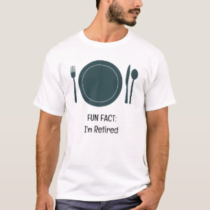 Camiseta Adicionar Foto Fato Divertido Estou Aposentado Ate