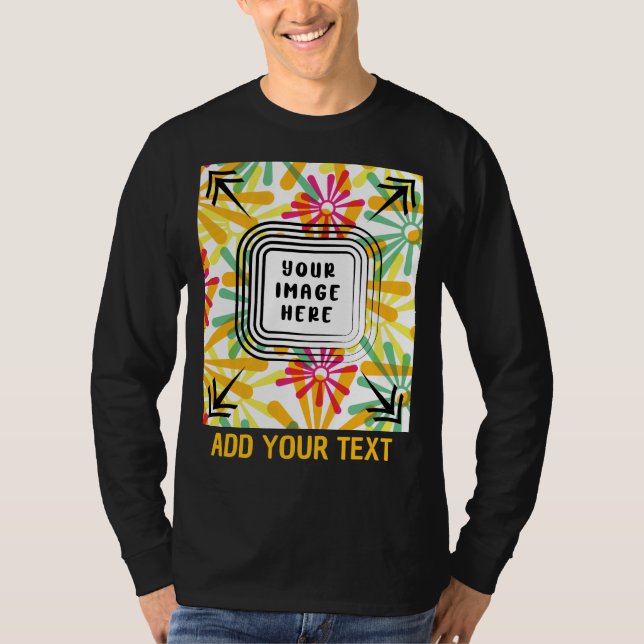 Camiseta Adicionar Foto Personalizada e Texto Personalizáve (Frente)