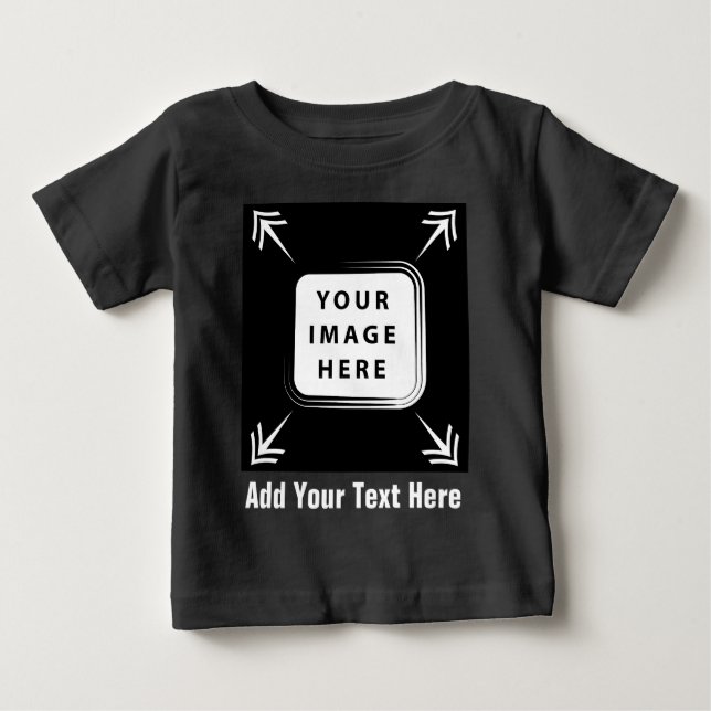 Camiseta Adicionar imagem de foto personalizada Presentes p (Frente)