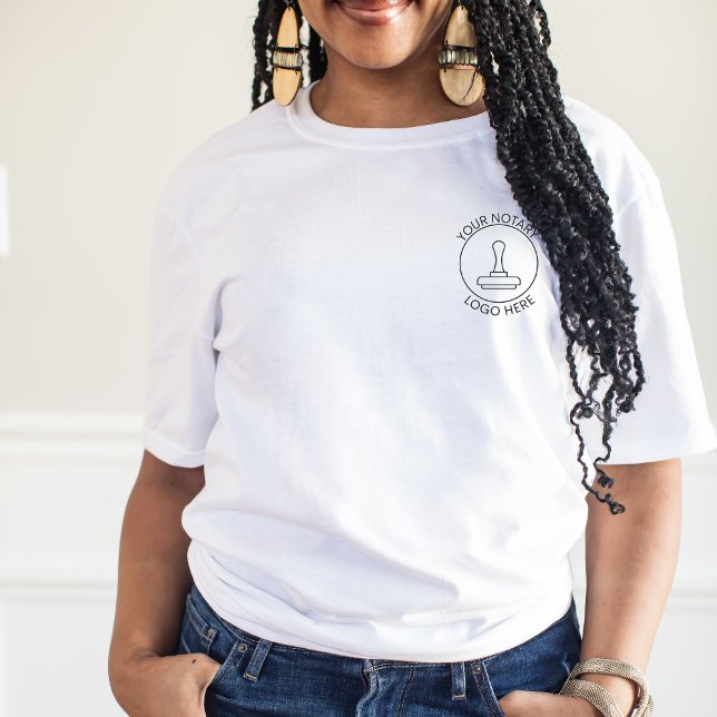 Camiseta Adicionar logotipo Código QR Promocional Funcionar (Criador carregado)