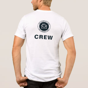 Camiseta Adicionar logotipo de empresa personalizado clássi