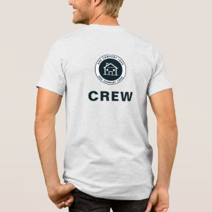 Camiseta Adicionar logotipo de empresa personalizado clássi