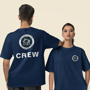 Camiseta Adicionar logotipo de negócios Agente imobiliário